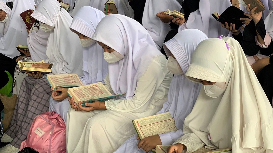 Gandeng Komunitas Pemuda Berjamaah Dufan Gelar Khatam Quran Bersama 1000 Santri