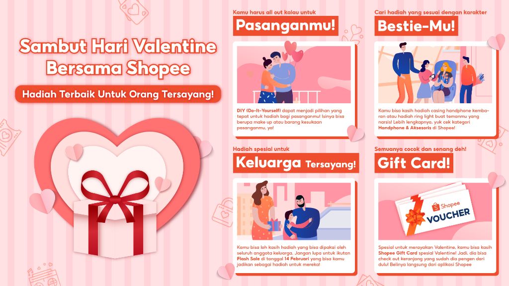 Sambut Valentine, Persiapkan Hadiah Terbaik Untuk Orang Tersayang bersama Shopee