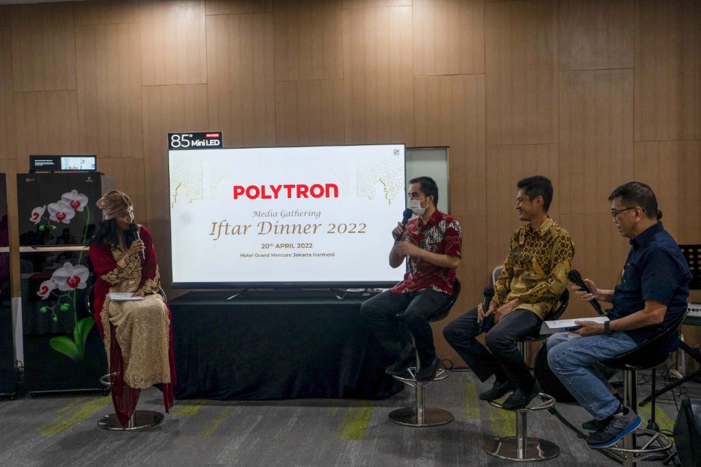 “Untuk memberikan kemudahan, POLYTRON selalu mengedepankan inovasi pada semua produknya dengan teknologi terdepan demi memenuhi kebutuhan pasar elektronik Indonesia,