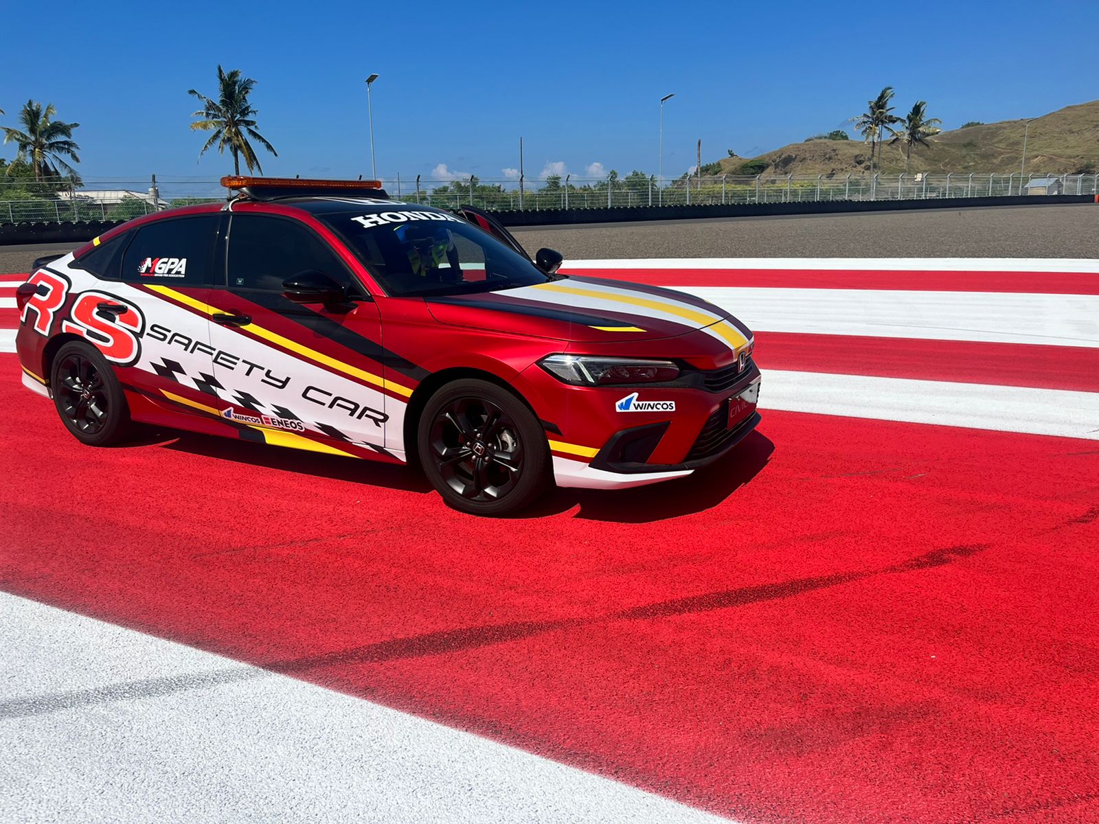 Tampilan All New Honda Civic RS sebagai safety car di ajang Mandalika Track Day 2022. | jakartainsight.com